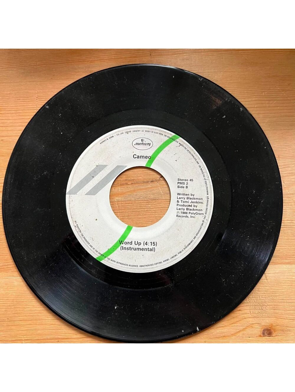 Cameo - Word Up(Instrumental)/Word Up 45rpm VG+ R10